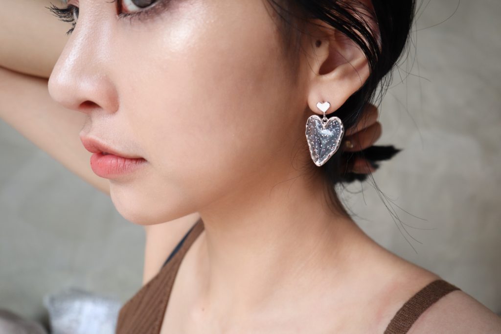 Eco安珂飾品，韓國耳環，夾式耳環，愛心耳環，愛心飾品