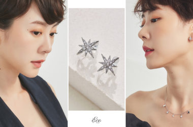 Eco安珂飾品，韓國耳環，夾式耳環，星星飾品，星星耳環，星星項鍊