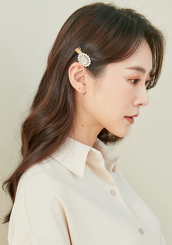 珍珠髮夾，髮飾，Eco安珂飾品，韓國飾品
