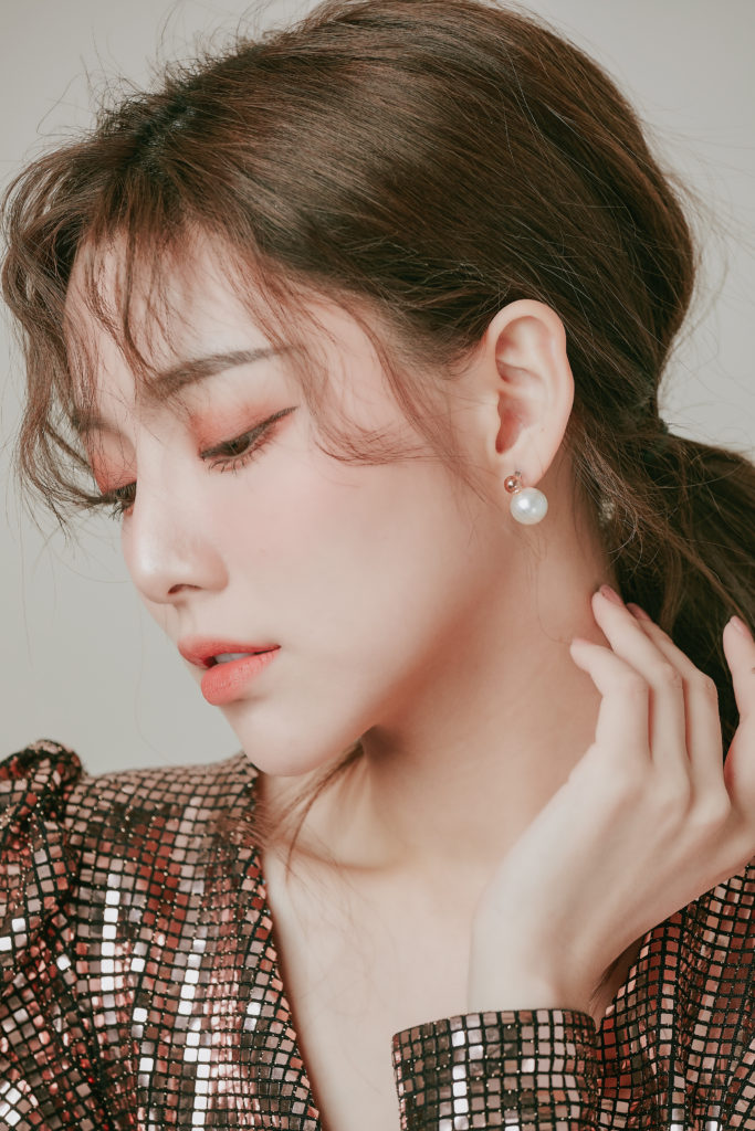 Eco安珂飾品，韓國耳環，夾式耳環，珍珠耳環，玫瑰金耳環