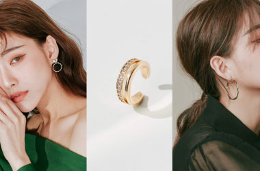 Eco安珂飾品，韓國耳環，夾式耳環，不對稱耳環，熱賣款，耳骨夾，圈圈耳環