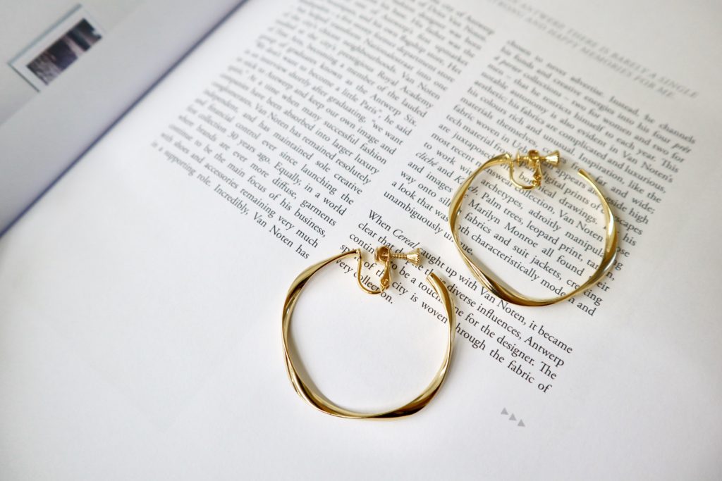 Eco安珂飾品,韓國耳環,夾式耳環,大耳環,耳夾,C圈耳環,C圈夾式耳環