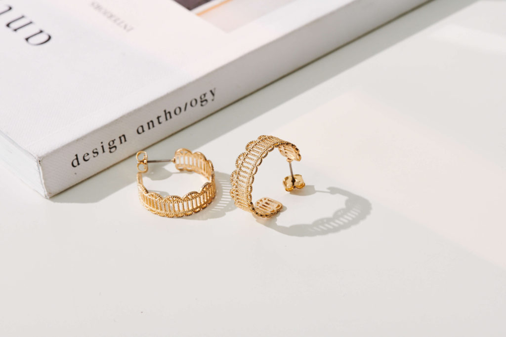 Eco安珂飾品，韓國耳環，夾式耳環，C圈耳環，垂墜耳環