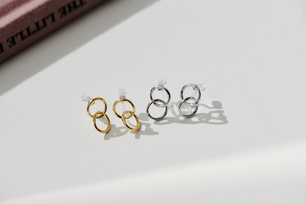 Eco安珂飾品,韓國飾品,韓國耳環,耳夾式耳環,幾何耳環,小耳環,圓圈耳環,圈圈耳環