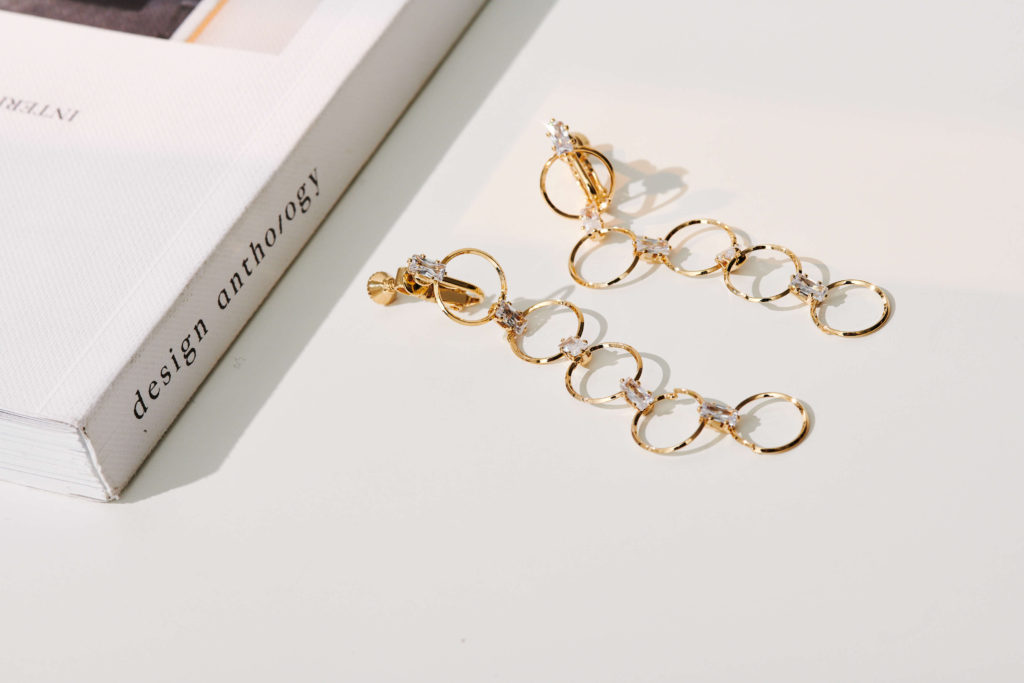 Eco安珂飾品，韓國耳環，夾式耳環，垂墜耳環