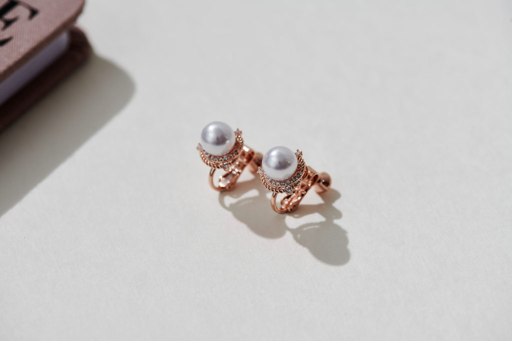 Eco安珂飾品，韓國耳環，夾式耳環，小耳環，珍珠耳環