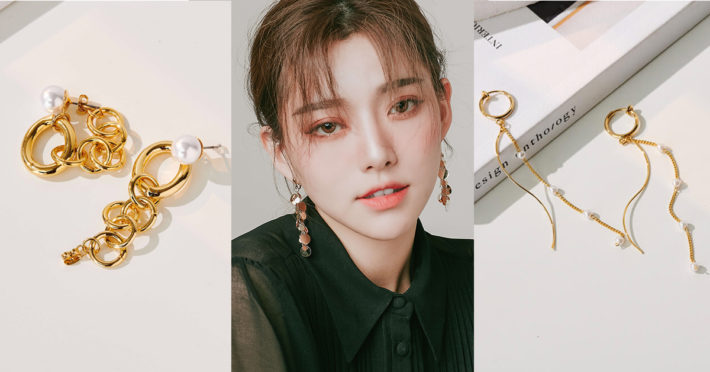 Eco安珂飾品，韓國耳環，夾式耳環，針式耳環，垂墜耳環