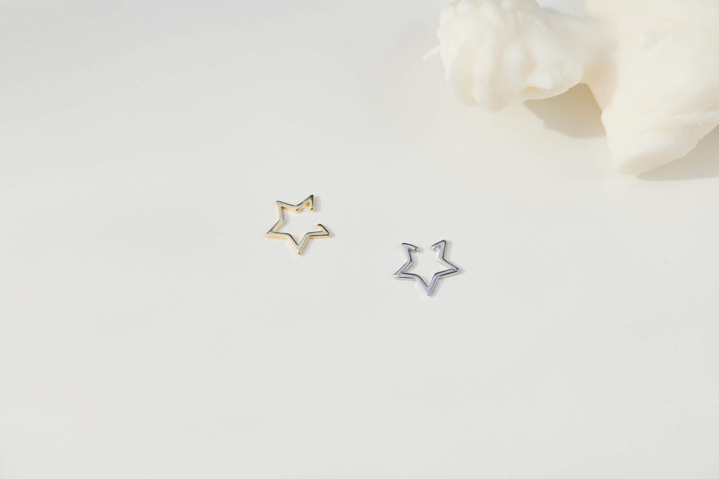 星星飾品，耳骨夾，韓國飾品