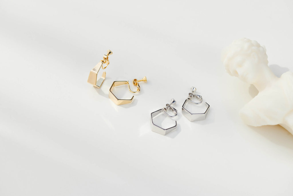 Eco安珂飾品,韓國耳環,耳夾式耳環,簡約耳環,個性耳環,C圈耳環,幾何耳環