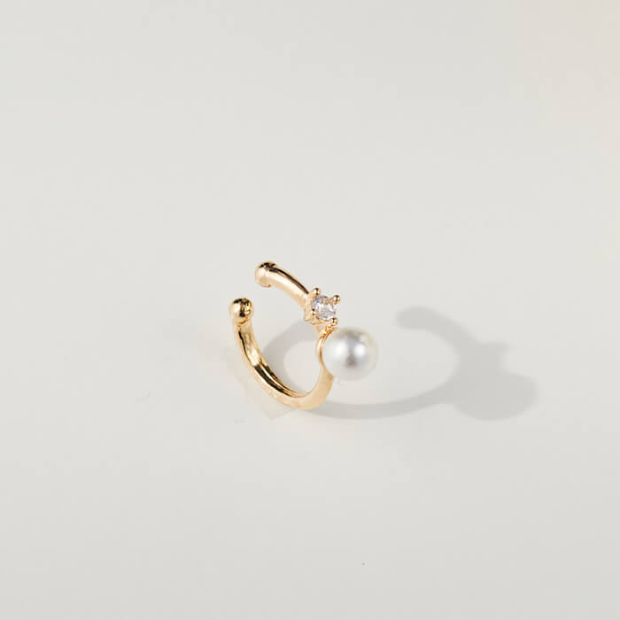 Eco安珂飾品，韓國耳環，夾式耳環，耳骨夾，耳骨耳環，珍珠耳骨夾