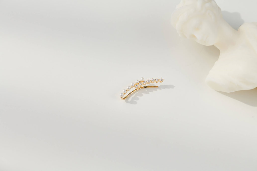 Eco安珂飾品，韓國耳環，夾式耳環，耳骨夾，耳骨耳環，珍珠耳骨夾