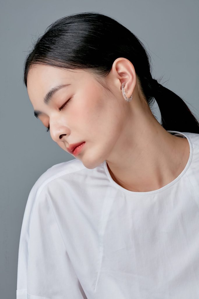 透明耳環，透明感飾品，韓國飾品，ECO安珂，透明耳骨耳環