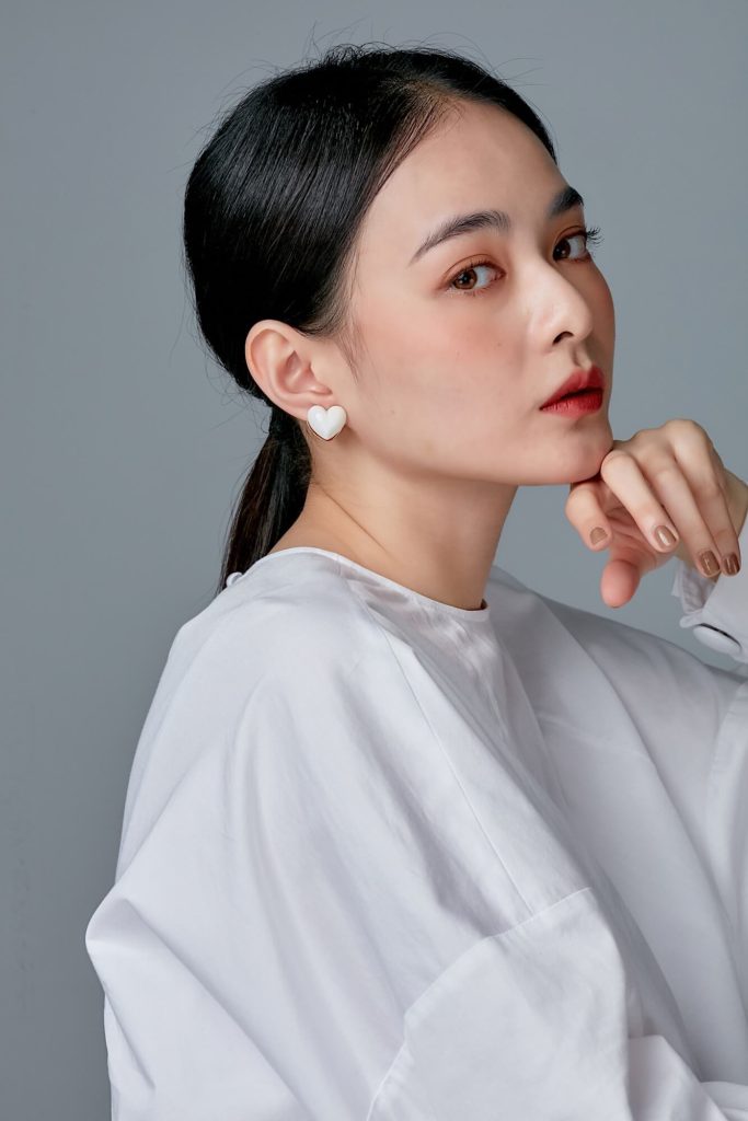 Eco安珂，愛心耳環，韓國飾品