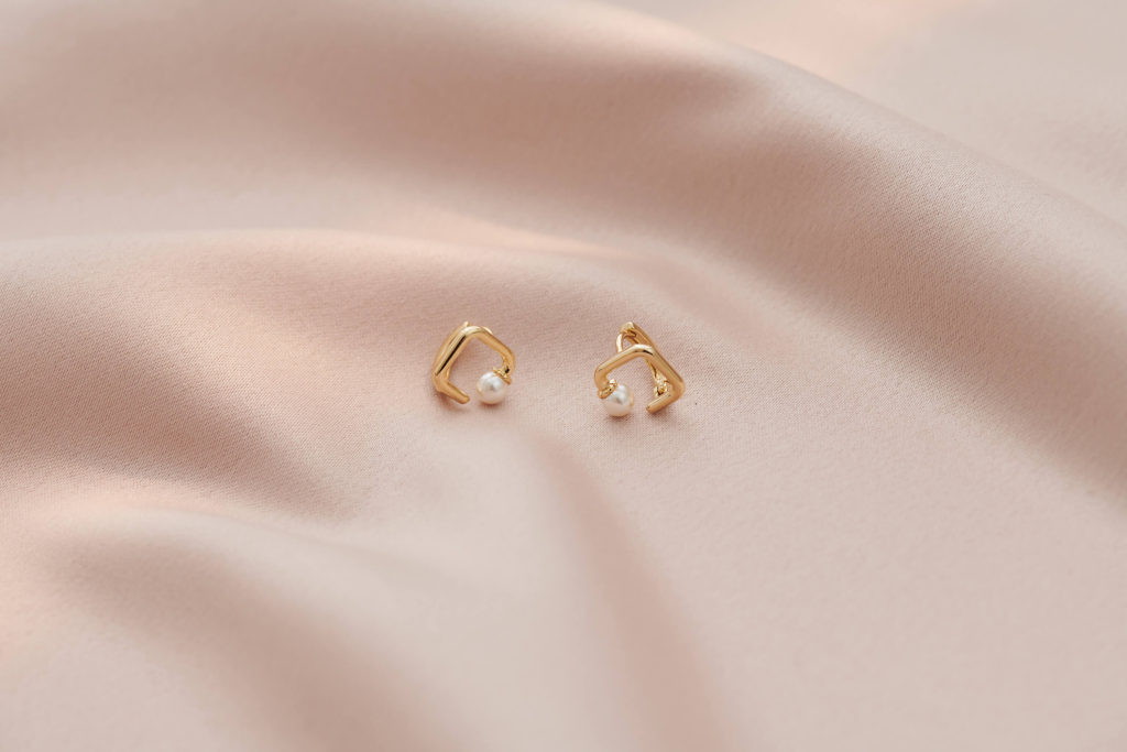 Eco安珂飾品,韓國耳環,珍珠耳環,珍珠飾品,小耳環,貼耳耳環