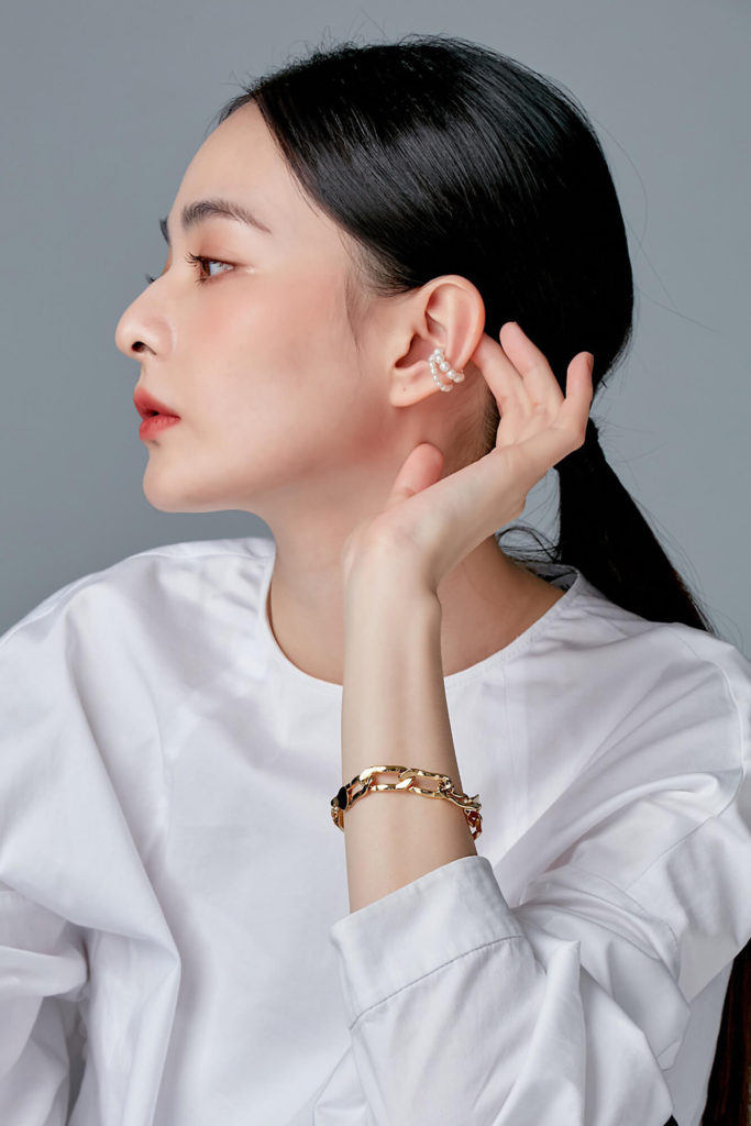 Eco安珂飾品，韓國耳環，夾式耳環，珍珠耳環，珍珠耳骨耳環，珍珠手鏈