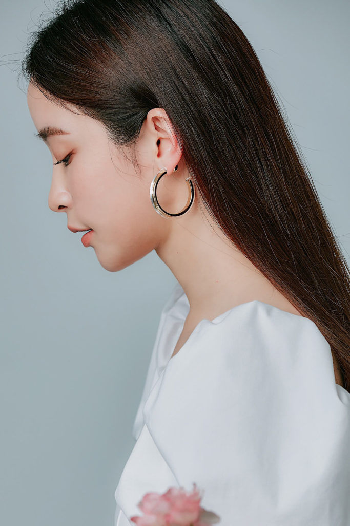 Eco安珂飾品，C圈耳環，透明耳環