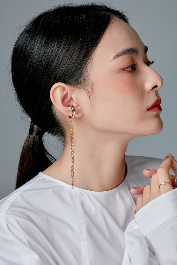 Eco安珂飾品,韓國耳環,韓國耳骨夾,夾式耳環,耳骨夾,耳釦,耳骨耳環,耳窩耳環,三環耳骨夾