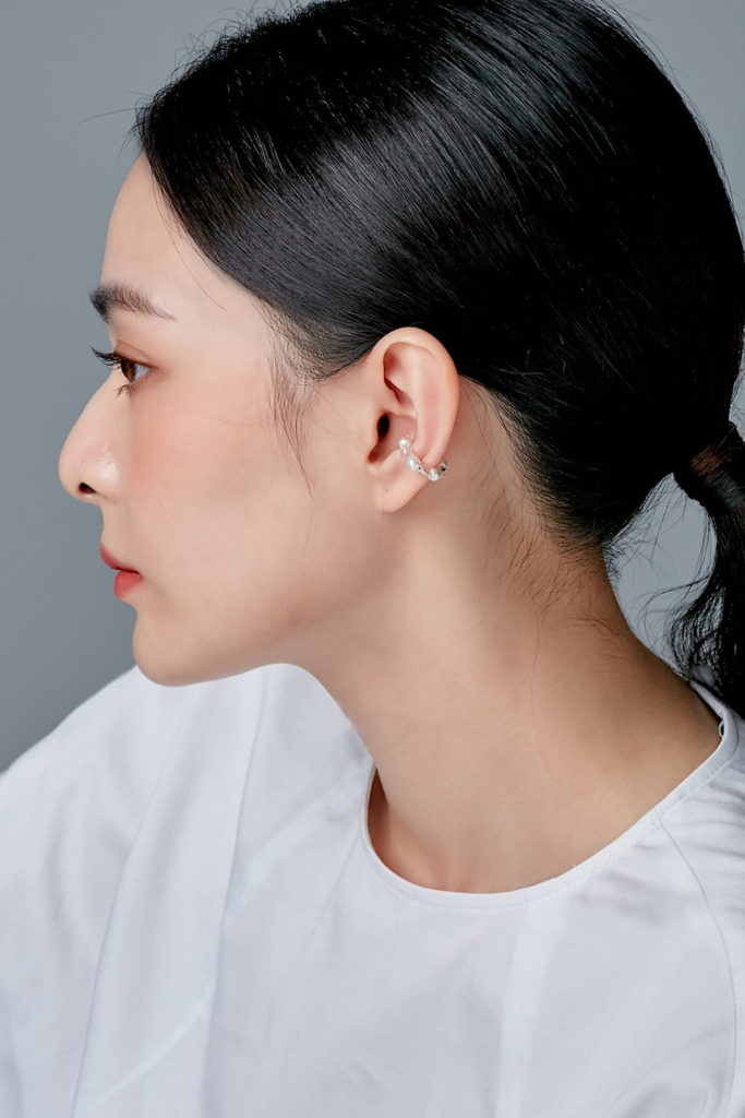 Eco安珂飾品，韓國耳環，夾式耳環，透明耳環，透明感飾品，珍珠耳環，耳骨夾，耳骨耳環