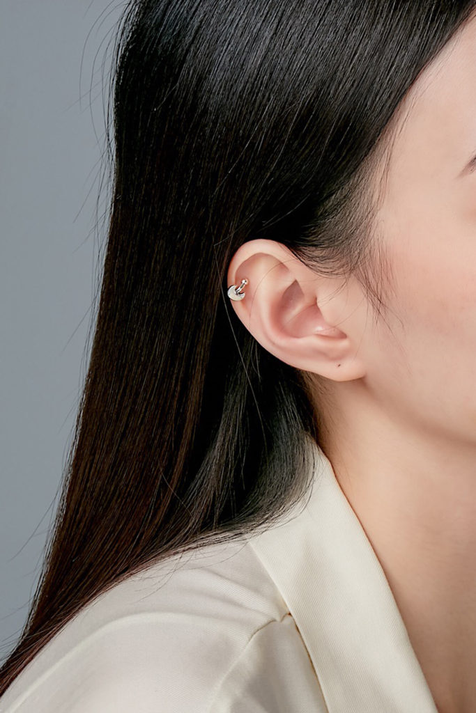 Eco安珂飾品,韓國飾品,韓國耳環,韓國耳骨夾,耳骨耳環,星月飾品,星星飾品,月亮飾品,耳窩耳環,耳骨夾