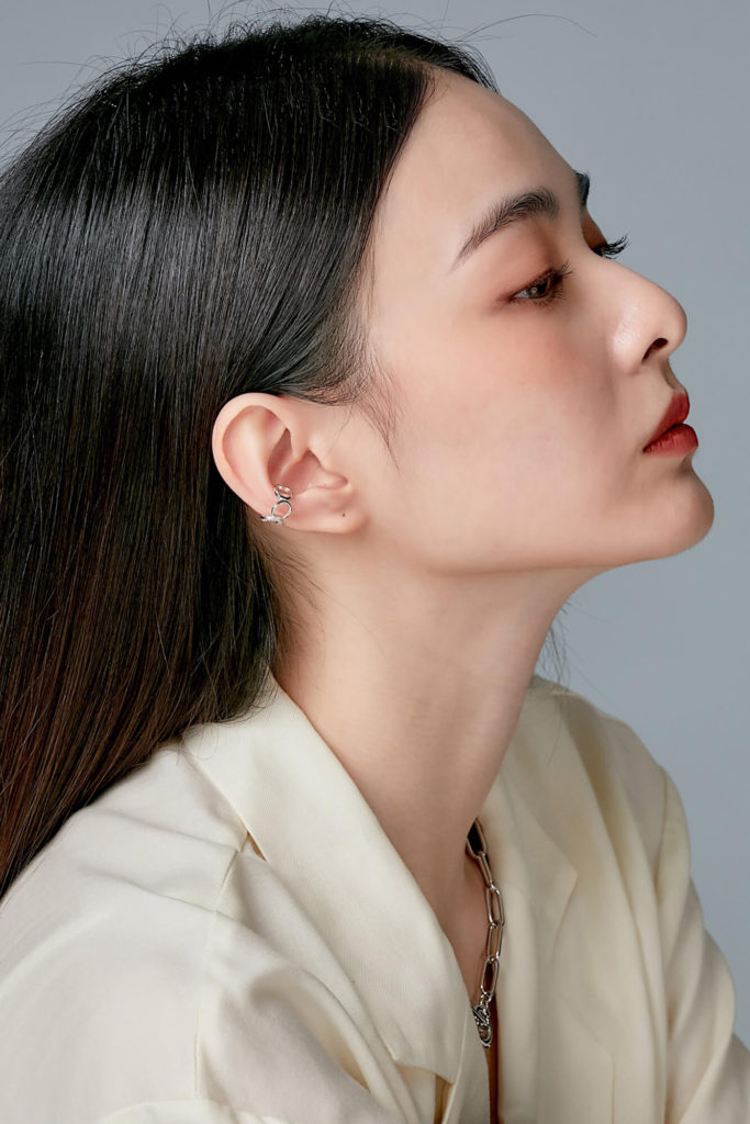 Eco安珂飾品，韓國耳環，925純銀飾品，925純銀耳骨夾，，純銀飾品 
