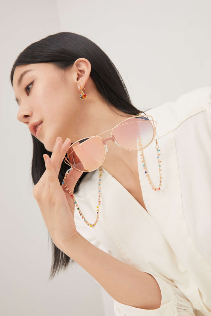 Eco安珂飾品，韓國耳環，眼鏡鍊，彩色眼鏡鍊