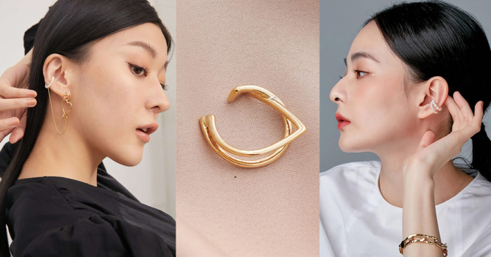 Eco安珂飾品，韓國耳環，夾式耳環，耳骨夾，耳釦、 耳骨耳環