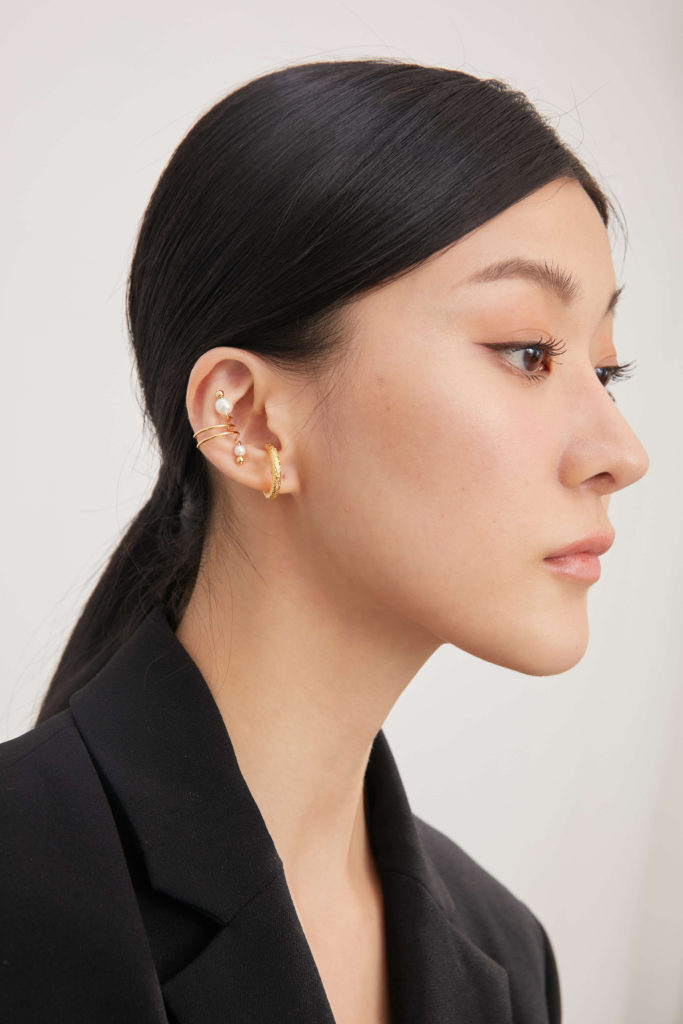 Eco安珂飾品，韓國耳環，夾式耳環，珍珠耳環，珍珠耳骨耳環，耳骨夾