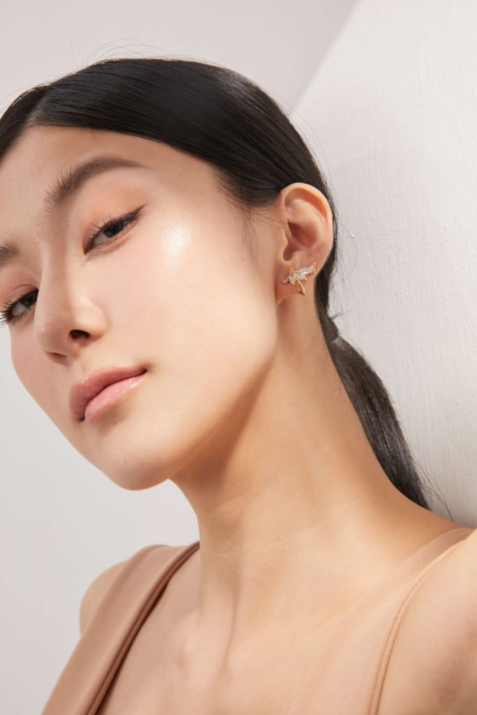 Eco安珂飾品，韓國飾品，鋯石耳環，夾式耳環