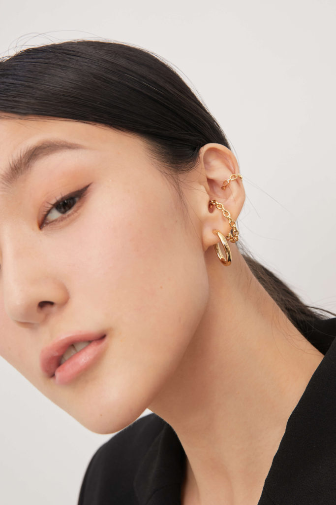 耳骨耳環，耳骨夾，鎖鏈飾品，韓國飾品