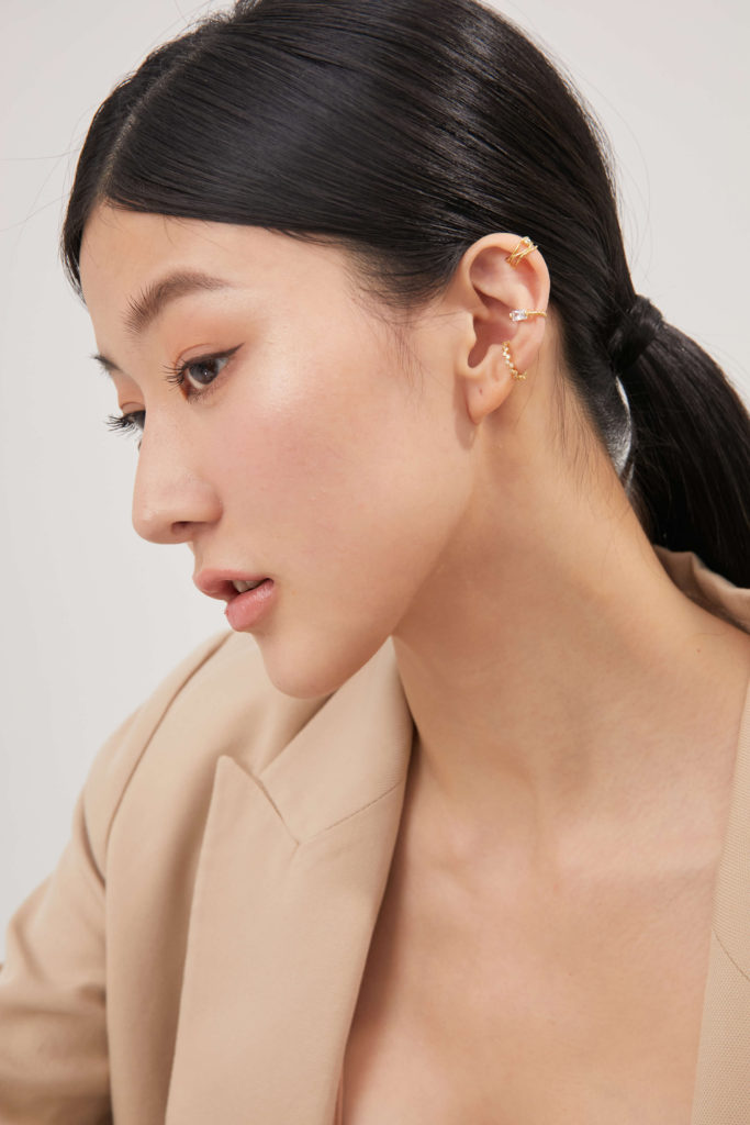 Eco安珂飾品，韓國飾品，鋯石耳環，耳骨夾，耳骨耳環，夾式耳環