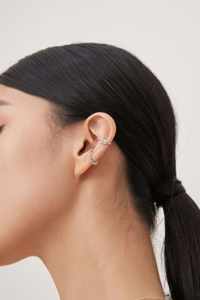 Eco安珂飾品，韓國飾品，鋯石耳環，耳骨夾，耳骨耳環，夾式耳環