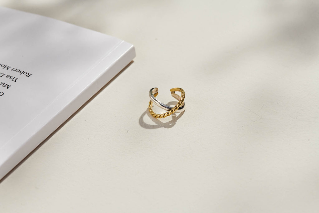 金銀飾品，韓國飾品，金銀雙色飾品，Eco安珂，925純銀戒指