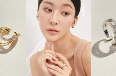 OL飾品搭配，韓國飾品，耳骨耳環，珍珠飾品，金銀雙色飾品，夾式耳環