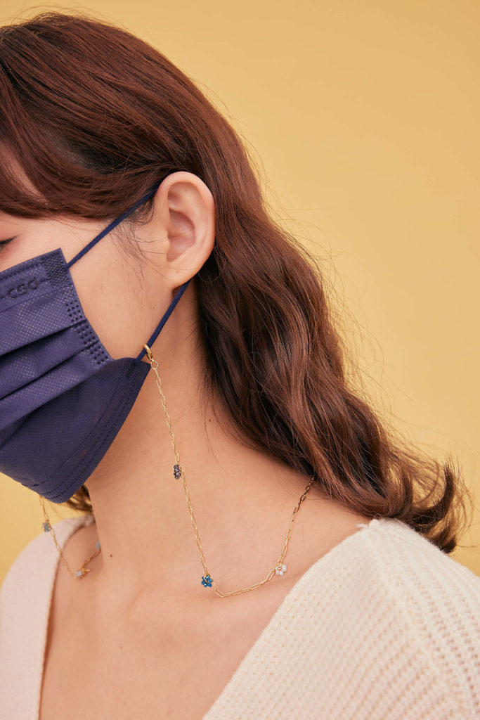 Eco安珂飾品，韓國耳環，花朵飾品，口罩鍊