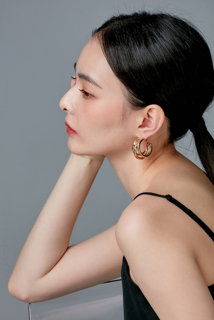 Eco安珂飾品,韓國飾品,韓國耳環,耳夾式耳環,C圈耳環,大耳環