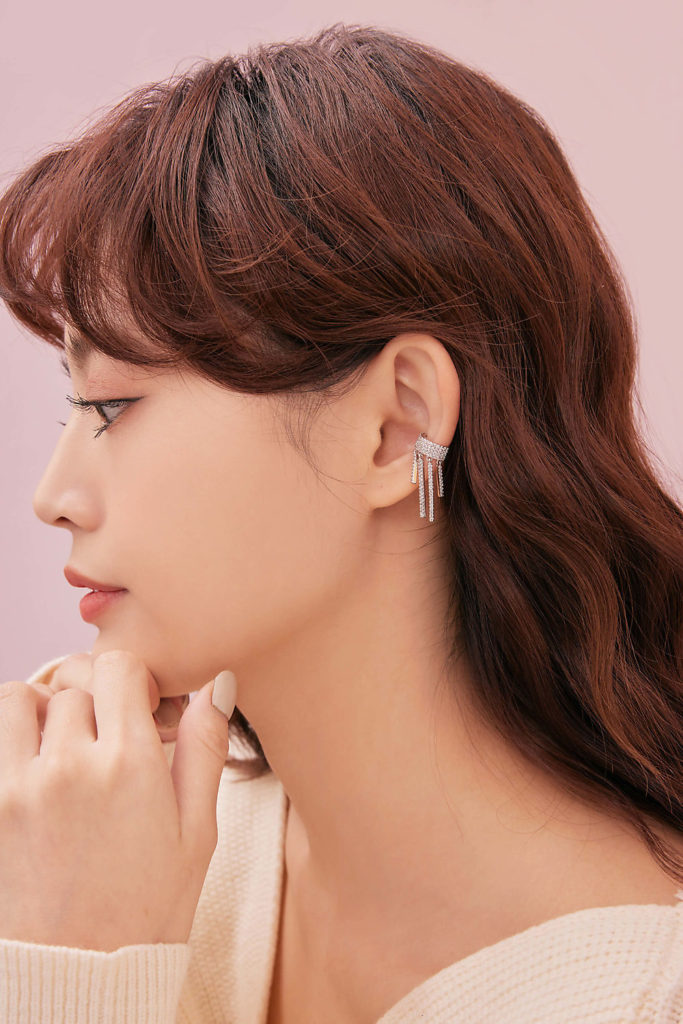 Eco安珂飾品，韓國耳環，夾式耳環，垂墜耳環，耳骨夾
