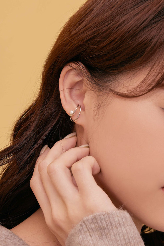 Eco安珂飾品，韓國耳環，珍珠耳環，珍珠耳骨夾