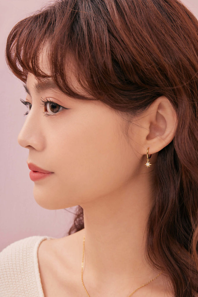 星星耳環，925純銀耳環，韓國飾品，ECO安珂