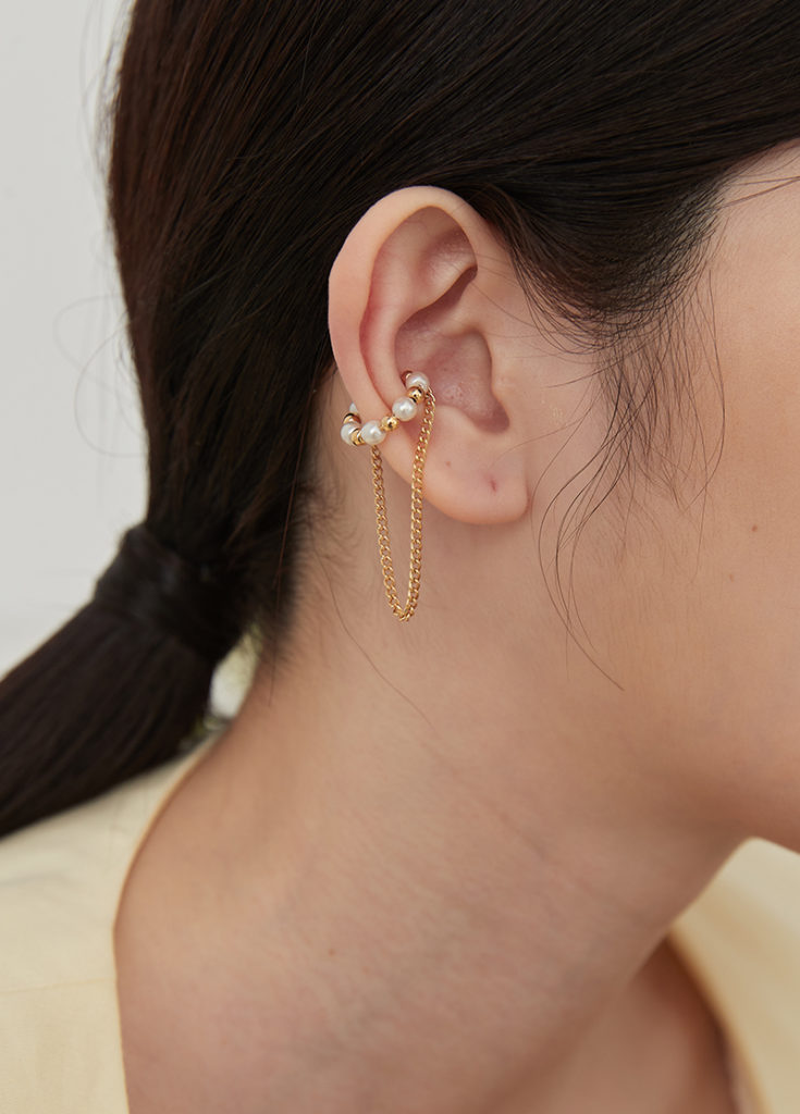 垂墜耳環，耳骨夾，耳骨耳環，韓國飾品，eco安珂