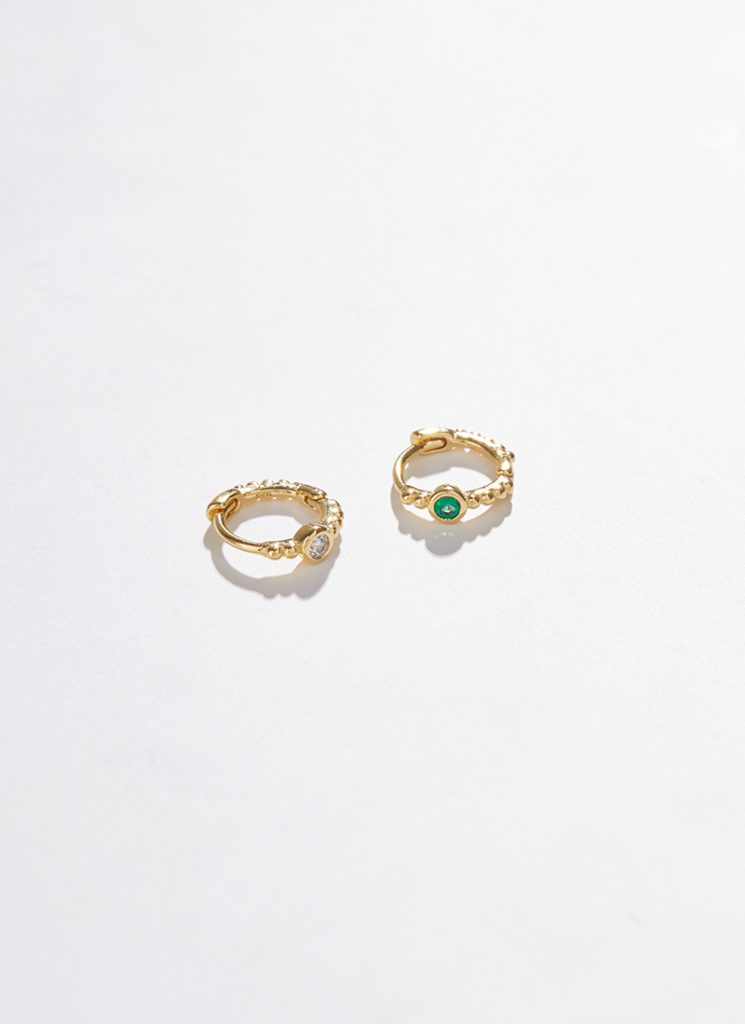 小飾品，韓國飾品，生日耳環，生日月寶石