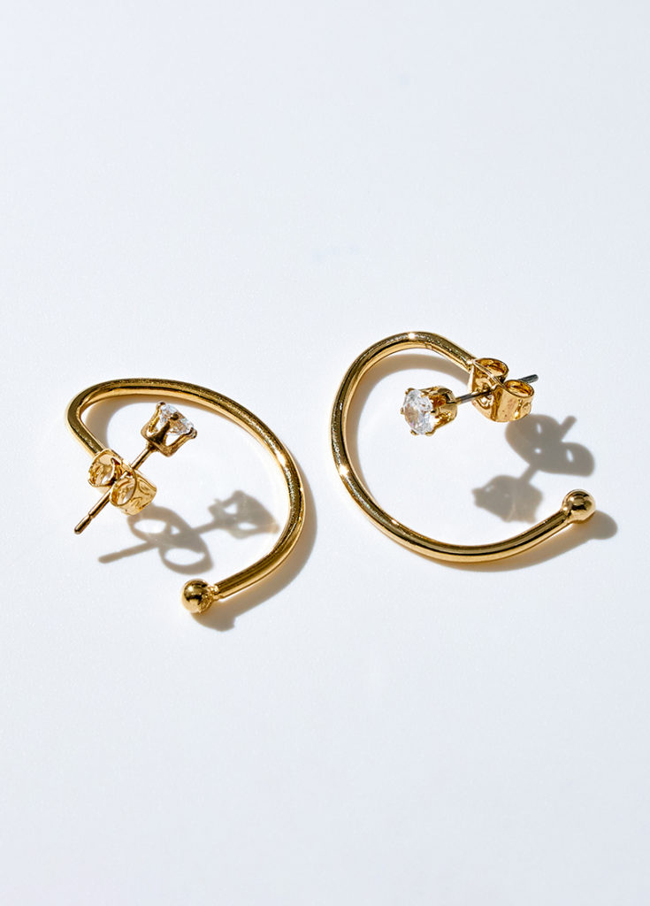 針式耳環，韓國飾品，ECO安珂