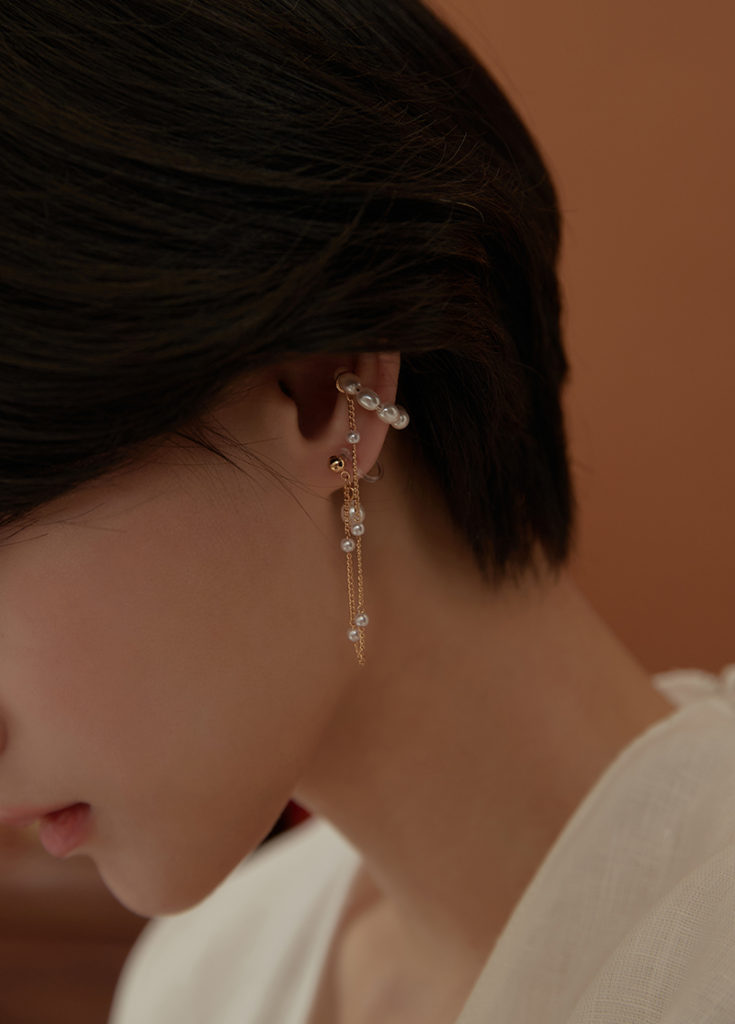 耳骨夾，耳骨耳環，戒指，珍珠耳環