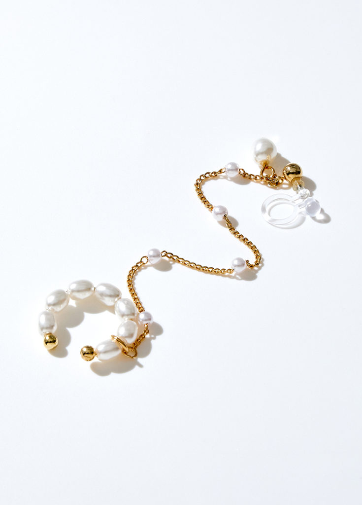 耳骨夾，耳骨耳環，戒指，珍珠耳環