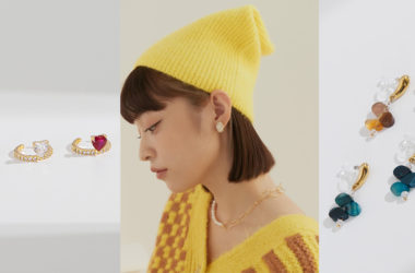 彩色寶石，彩色飾品，夾式耳環，韓國飾品