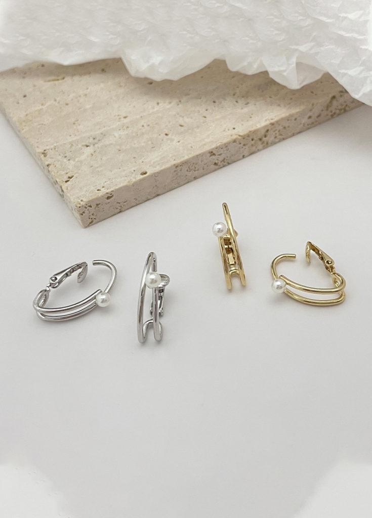 Eco安珂飾品，韓國耳環，夾式耳環，OL耳環，珍珠耳環，珍珠耳骨耳環