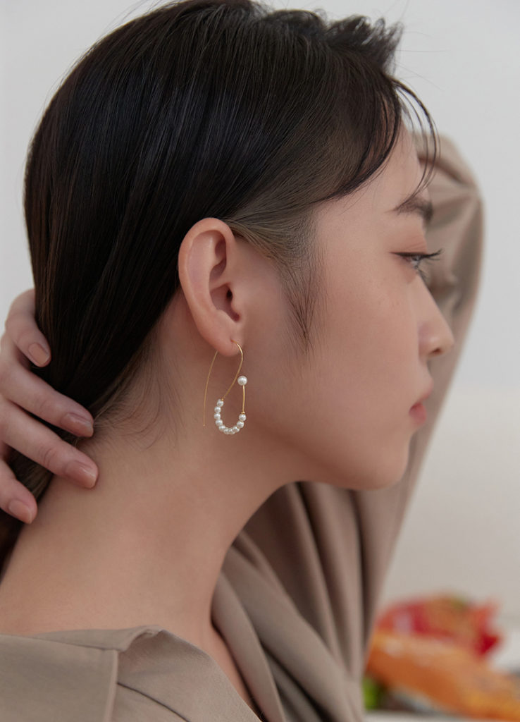 Eco安珂飾品，韓國耳環，OL耳環，珍珠耳環