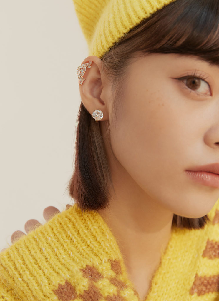 Eco安珂飾品，韓國耳環，夾式耳環，閃亮耳環，鋯石耳環，耳骨耳環