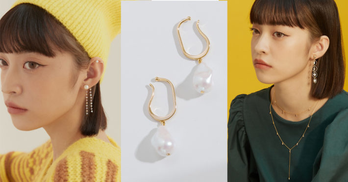珍珠耳環，耳骨耳環，垂墜耳環，過年穿搭，韓國飾品