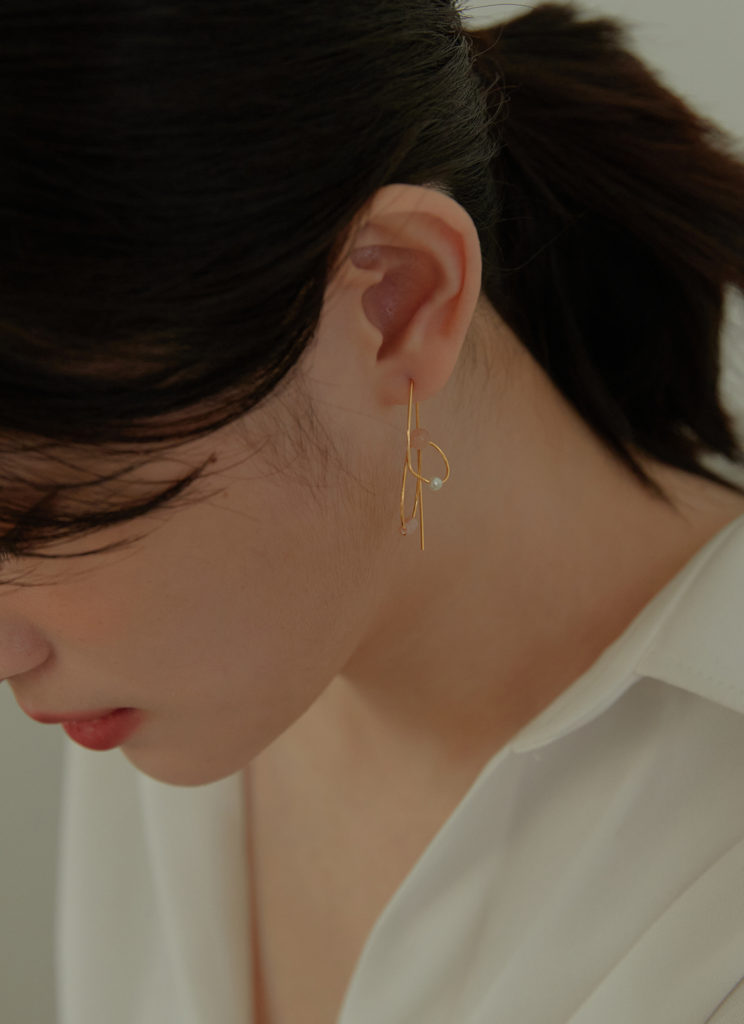 eco安珂飾品，韓國飾品，珍珠耳環，垂墜耳環，針式耳環