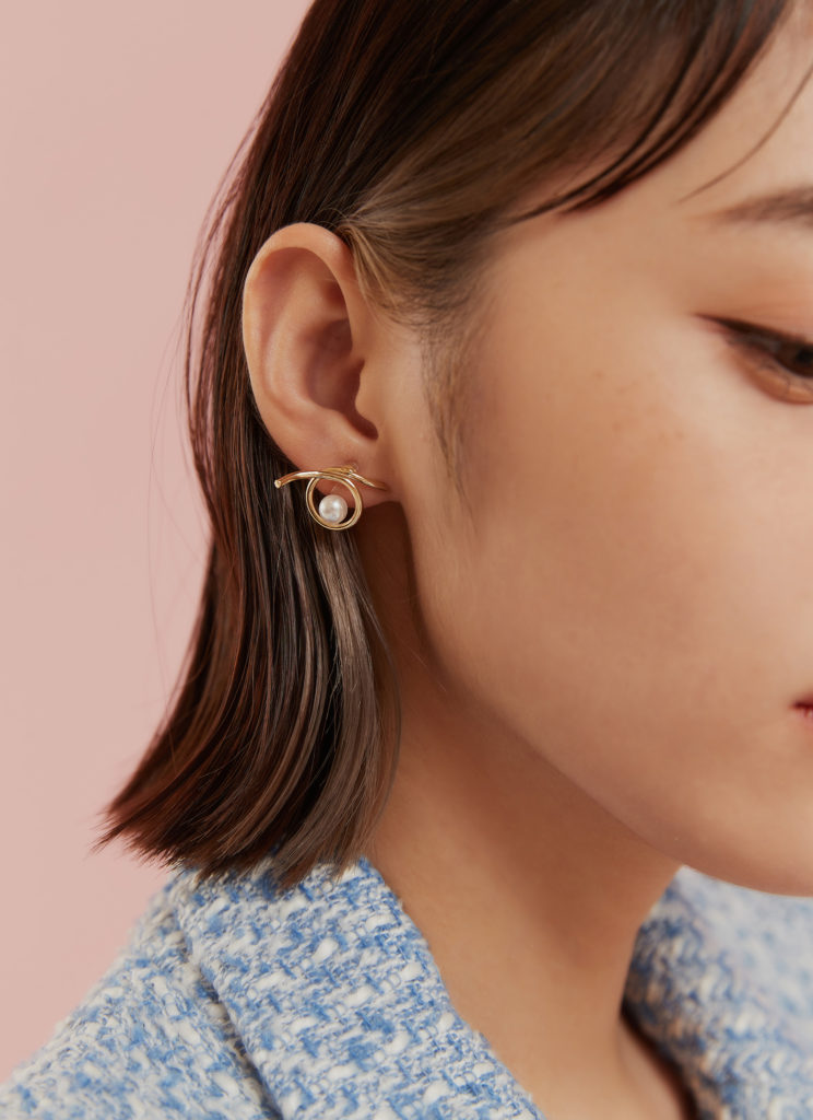 eco安珂飾品，韓國飾品，珍珠耳環，垂墜耳環，不對稱耳環